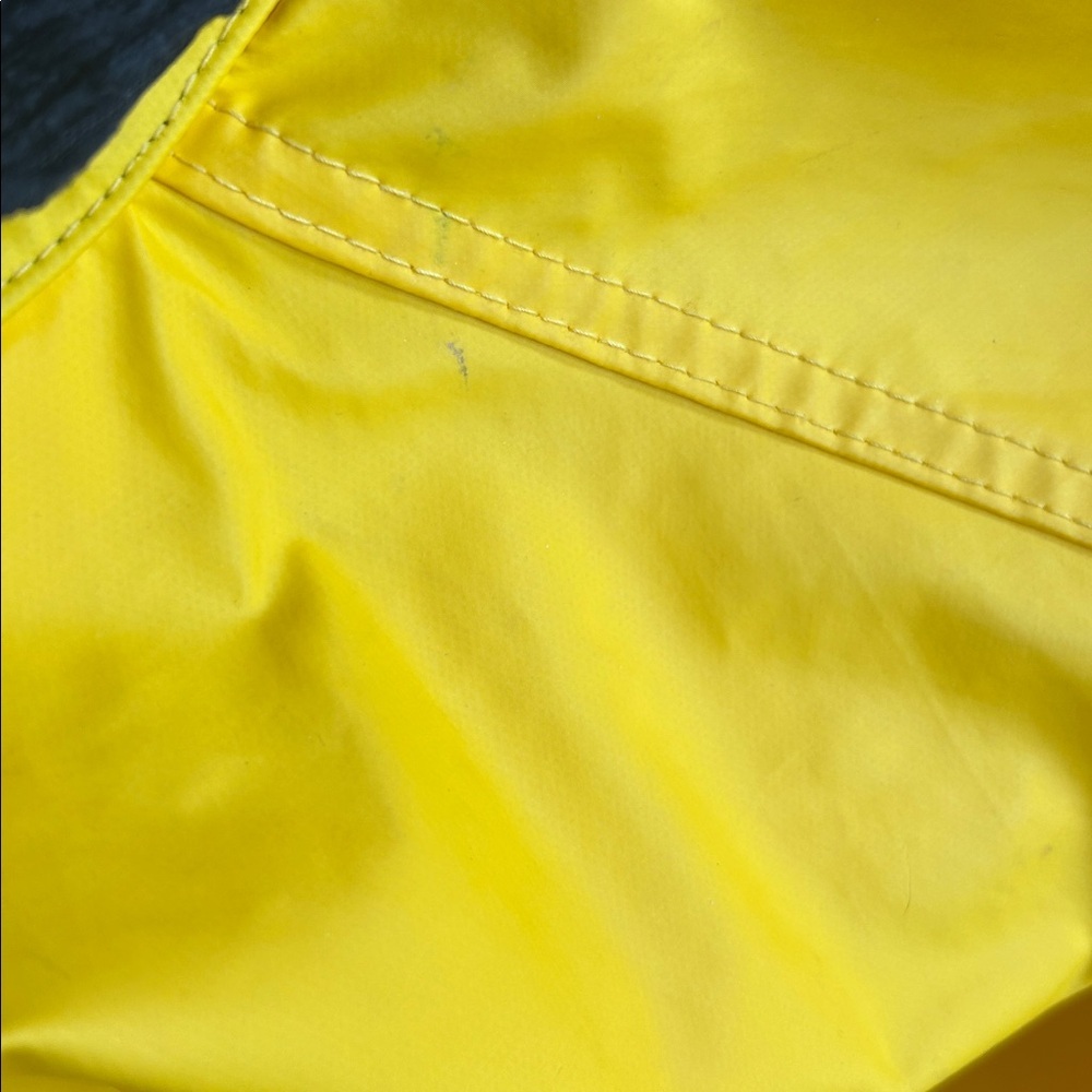 Talbots Vintage Yellow Raincoat Long Waterproof Trench, Size M Retro Nautical - Picture 10 of 12